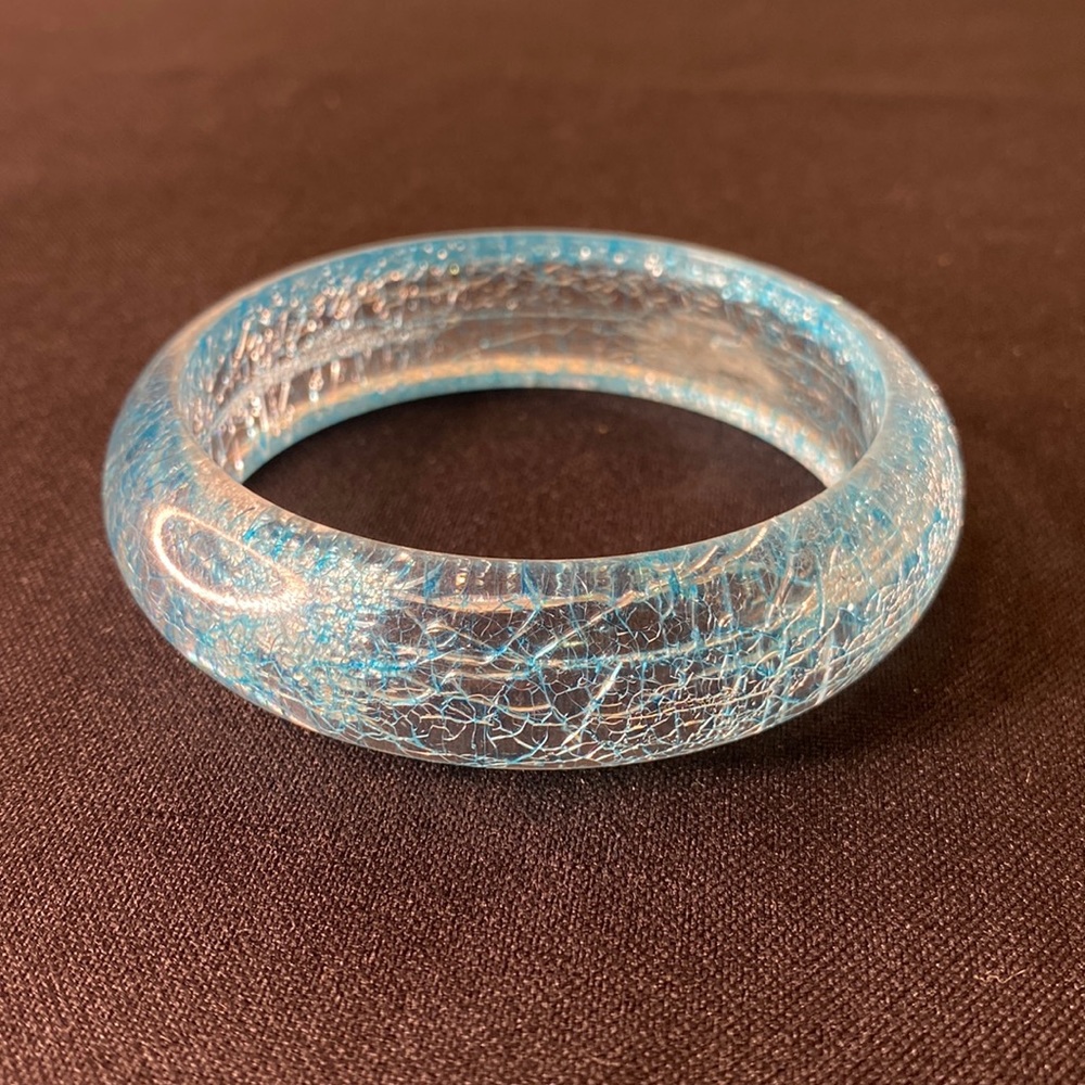 Vintage Sage Crackle Bangle